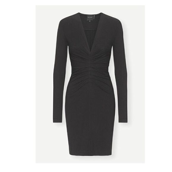 New Birgitte Herskind Anna Black Body Con Ruched Dress XS - Picture 5 of 5
